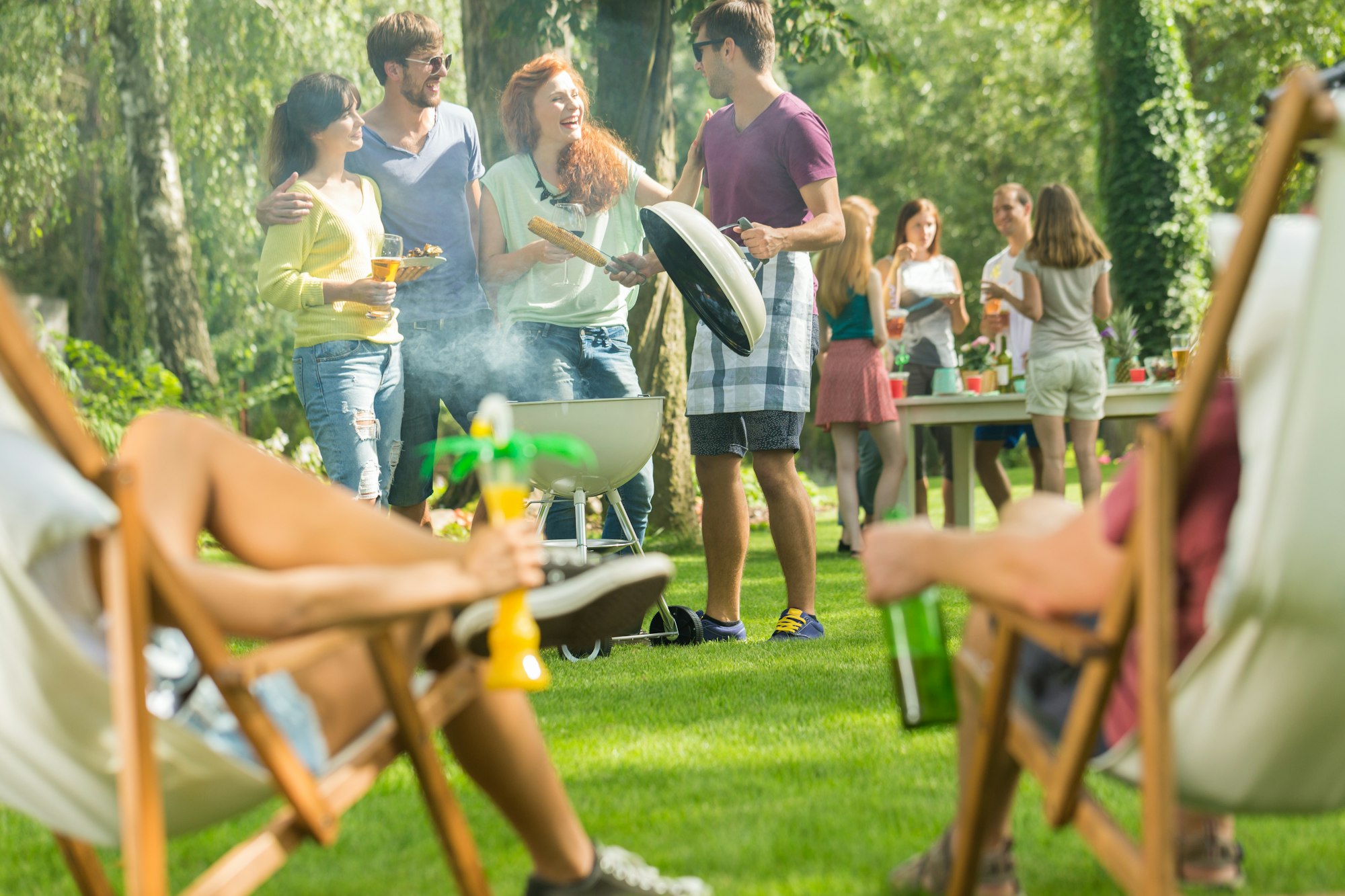 Casual garden party
